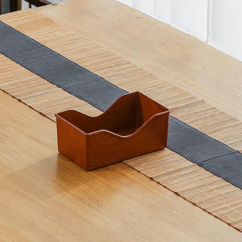 تقليد الخشب الحبوب أدوات المائدة البلاستيك طبق للوجبات الخفيفة وجبة خفيفة اكسسوارات المطبخ المنزلية