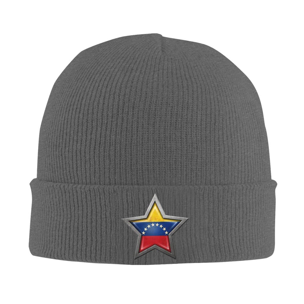Venezuela Flag Venezuelan Knitted Caps for Women Unisex Skullies Beanies Winter Hats Acrylic Warm Melon Cap
