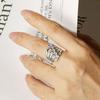 Women's Wide Band Micro-Paved Zircon Ring - Fashionable, Luxurious, Trending Statement Jewelry