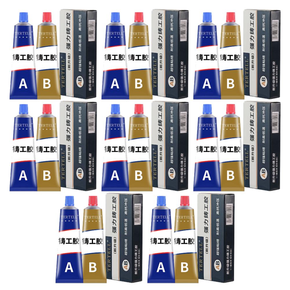 2pcs Metal Glue Extrusion Casting Metal Repair Glue Liquid Weld Aging Resistance Multi-function for Hard Plastics and Ceramics