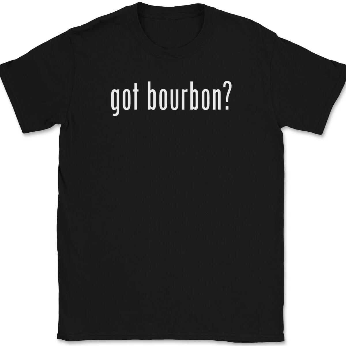 

Футболка с надписью Bourbon Tee Смешной подарок для любителя виски M