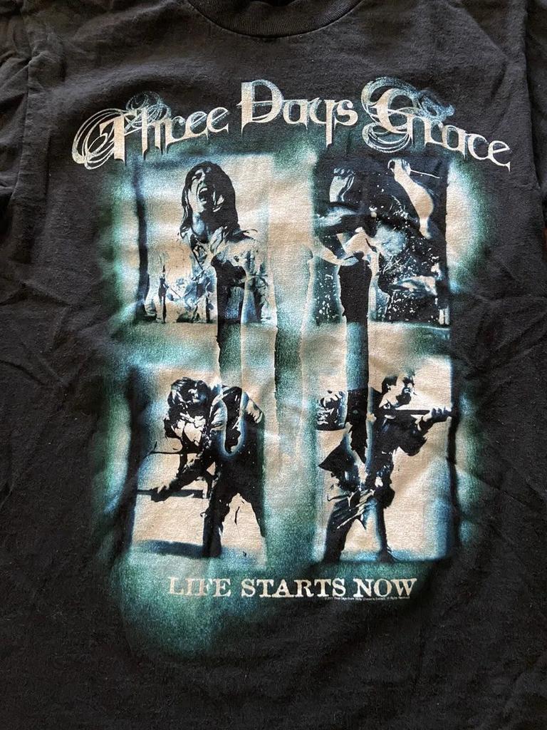 Three Days Grace Black T-Shirt Cotton Full Size Unisex S-4XL