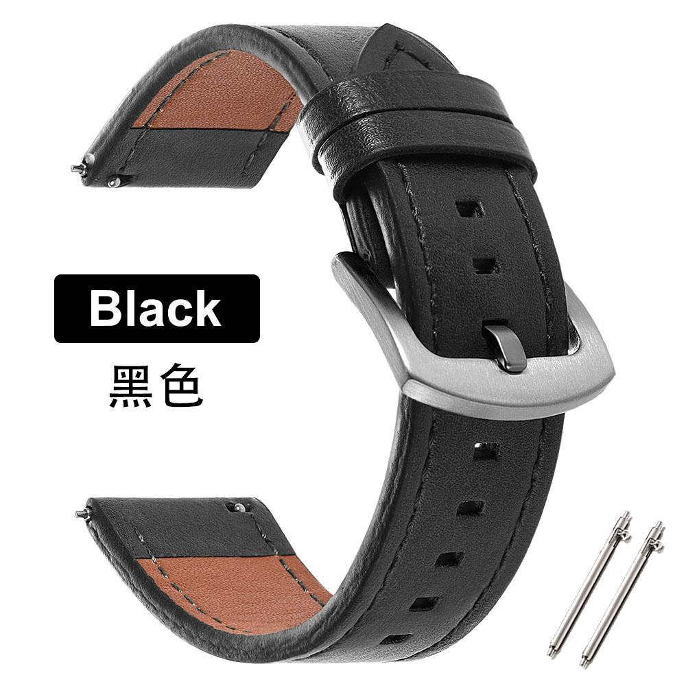20/22mm Leather Strap Watchband for Amazfit Balance Smart Wristband Quick Release Bracelet for Omega for Seiko Watch Accessories