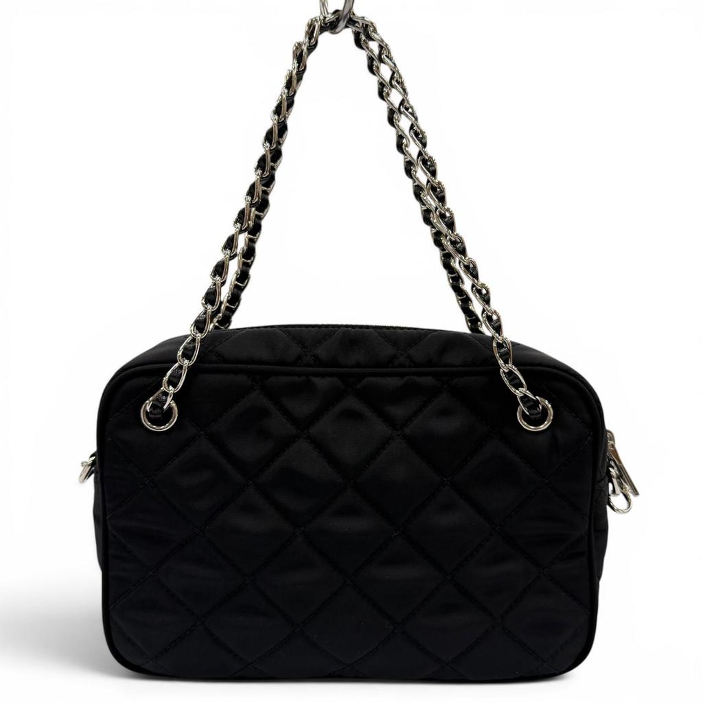 Excellent PRADA Shoulder Bag test input Triangle logo 2-way handbag 1BH910 Used
