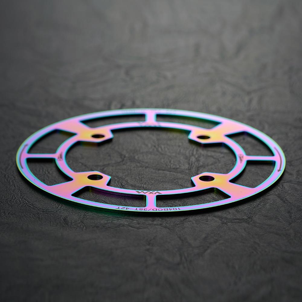 

Mountain Bike Bicycle Tooth Plate Guard 104bcd Positive and Negative Tooth Single Speed 32T-42T Single Disc Sprocket Chain Cover 38T-42T