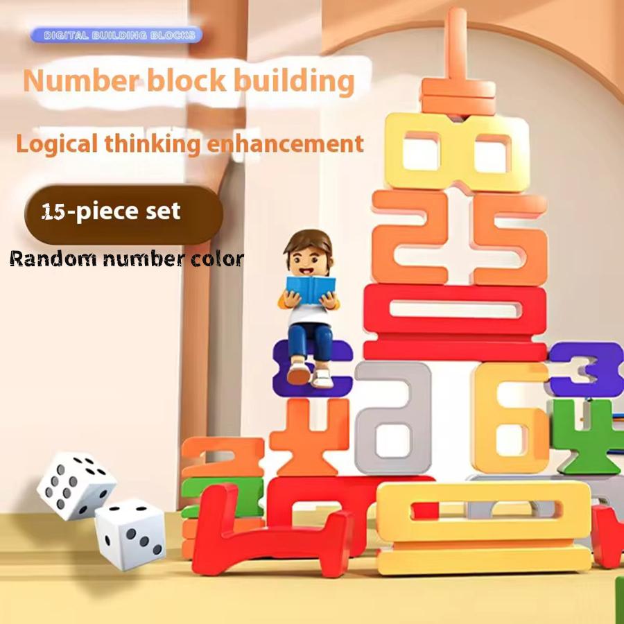 High-Quality 3D/Number High-Quality Blocks High-Quality Montessori Play sets High-Quality For Youngsters High-Quality Number - [15-30Pc]