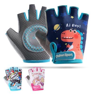 Guantes de Ciclismo Infantiles de Dibujos Animados de Medio Dedo