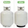 Pack of 2 Propane Tank Base Holder Rings Cylinder Stability Support Propane Accessory Rubber Cylinder Protective Base