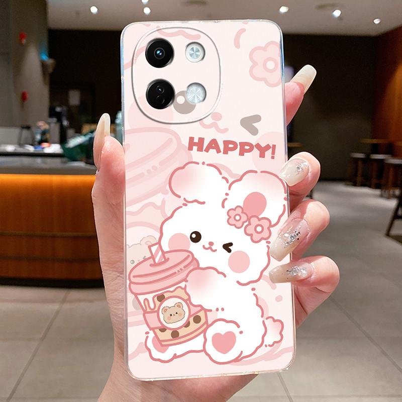 For Tecno Spark 30 5G Phone Case Cute Cartoon Dragon Patterns Soft TPU Silicone Transparent Casing For Tecno Spark 30 Shell Capa