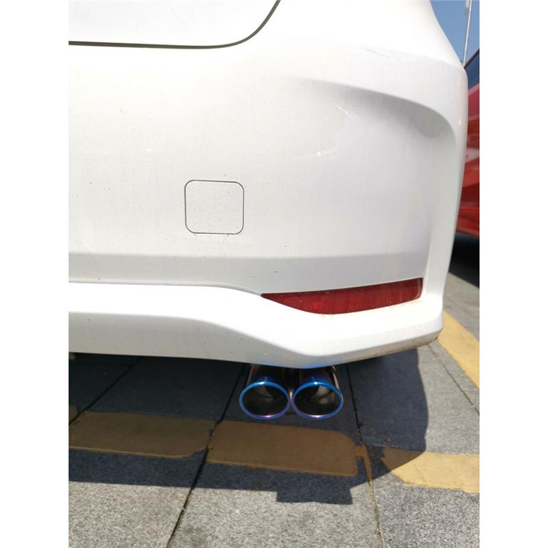 Compatibele uitlaatpijp en sierkap voor Toyota Yaris L en Vios FS modellen van 2014-2022.