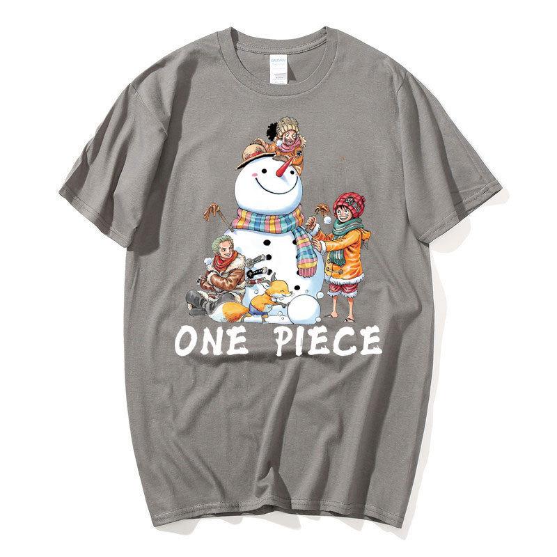 Anime ONE PIECE Luffy Harajuku Tričko Pánské Kawaii Manga Grafika Letní tričko Oversized Krátké Rukávy Kreslená Bavlněná trička Unisex Streetwear