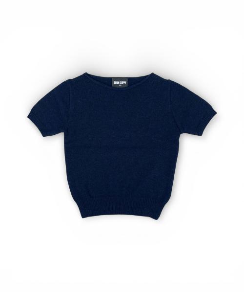 Bonseullipi Soft Half Sleeve Knit (Navy)