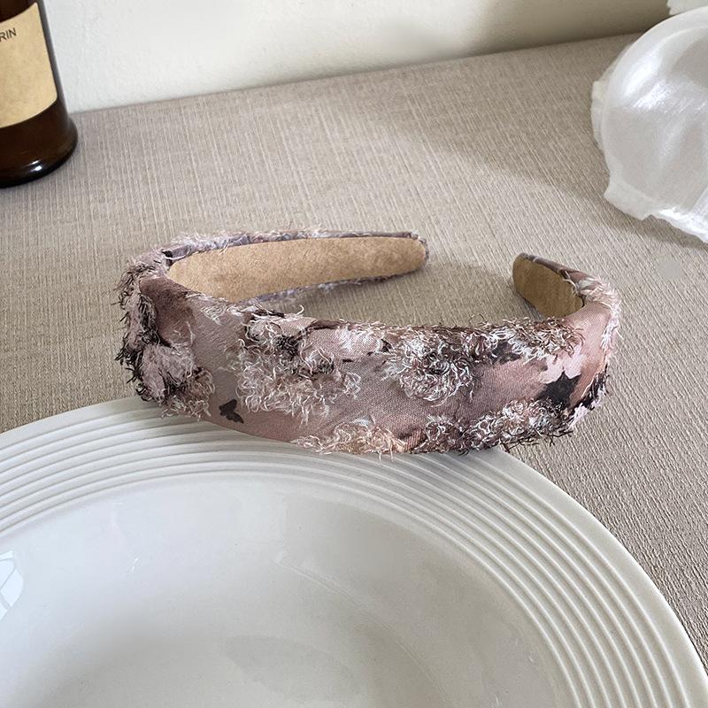 Neue Tinte Schmetterling Stoff Haarreifen Damen Mode Klassische Spitze Schwamm Stirnbänder Outdoor Freizeit Haarschmuck