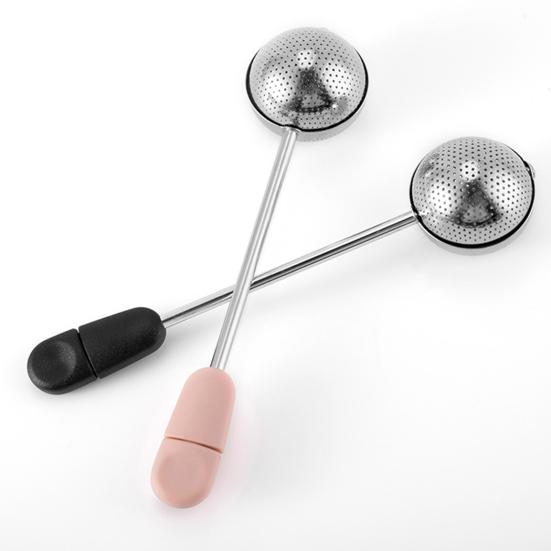 Tea Colander Handle Rotatable Long Food Grade Easy To Operate Tea Drain Filter