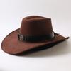 Popolare cappello western da cowboy a tesa larga classico europeo e americano per uomo e donna moda outdoor cappello da cowboy anti-sole cappello jazz