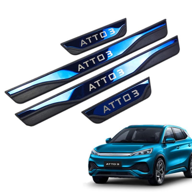 

Защитная накладка на порог из нержавеющей стали для BYD Atto 3, накладка на педаль, автомобильный Стайлинг