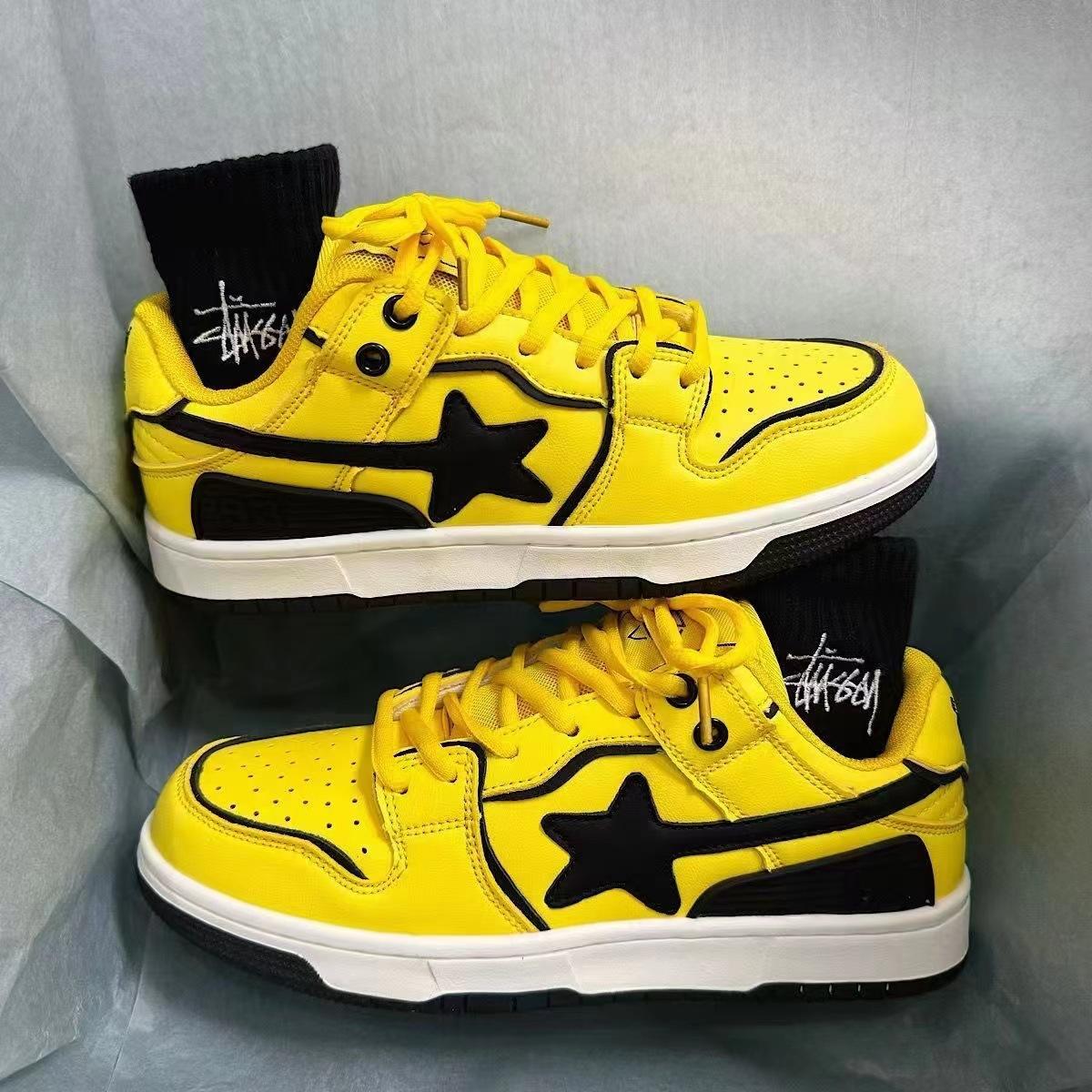 

Модные брендовые туфли на воздушной подушке в стиле ретро, желто-черные, подходящие по цвету, для занятий спортом, для студентов, для повседневной жизни, для уличной стрельбы, универсальные спортивные туфли 35