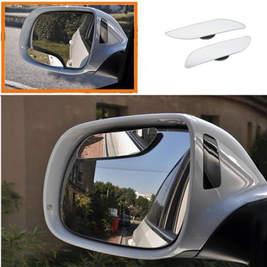 Car Rearview Blind Spot Mirror Parking Rimless Mirror 360° Wide Angle Adjustable