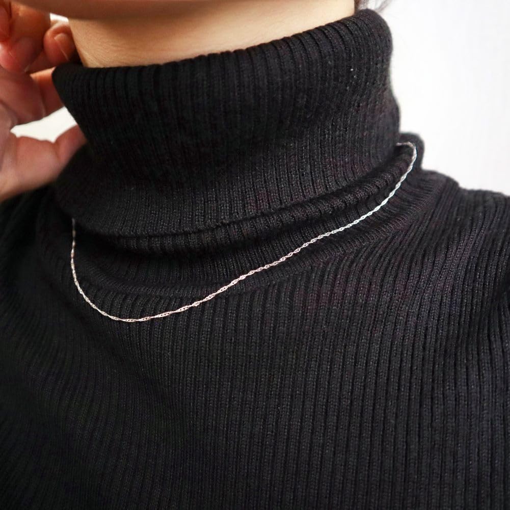 And Me Jewelry Pure Platinum 999 Necklace Chain Screw Type Loose 45cm [You Box] - [Gift Wrapped]