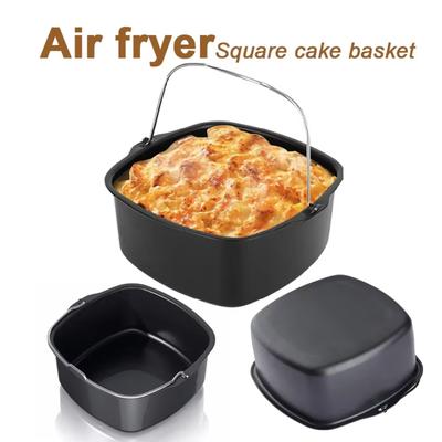 Air Fryer Non-stick Cake Baking Tray Basket for Philips Baking Dish Pan Kitchen Airfryer Accessories Toast Bread Baking Basket