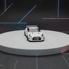 Kreatives Design Sportwagen Uhr Stilvolles Design Digitales Display Uhr Heimdekoration