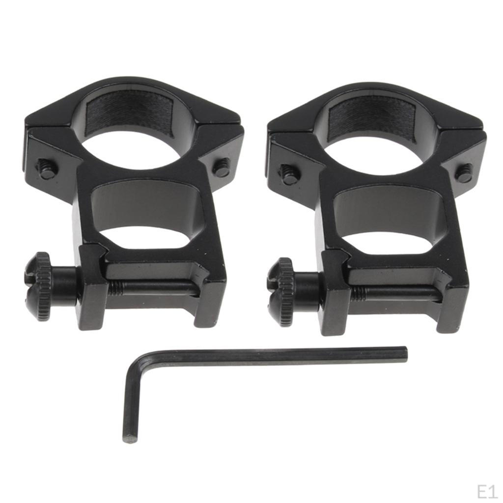 High 1-inch 25.4mm 20mm Rail Mount Adapter Black