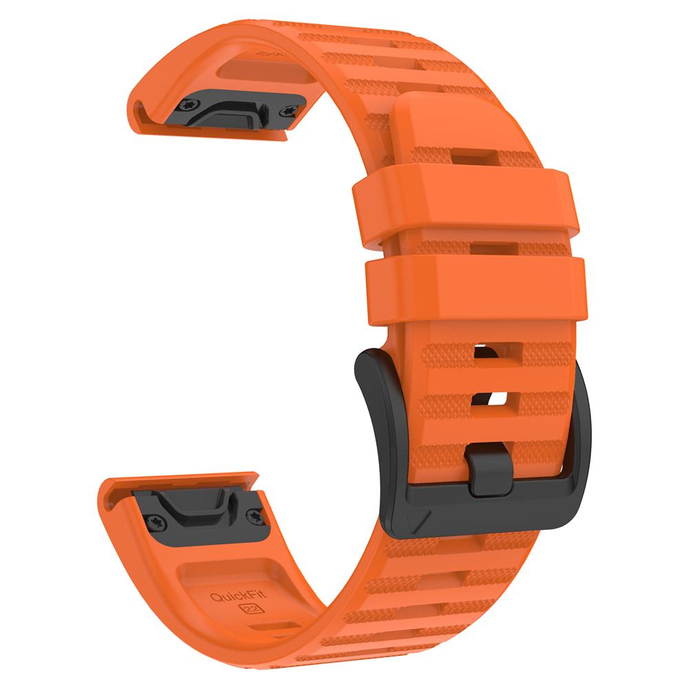 22 26mm Silicone Strap For Garmin Quatix 8/Tactix 8 7Pro/Fenix5 5x Puls 7 7x 6 6x 8 Pro 47mm 51mm/D2 Bravo Quick Fit Sports Band