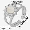 Exquisite White Shell Ring Silver Color Finger Jewelry Stainless Steel Rings For Women Men Accessories Beach Anillos Mujer Gift
