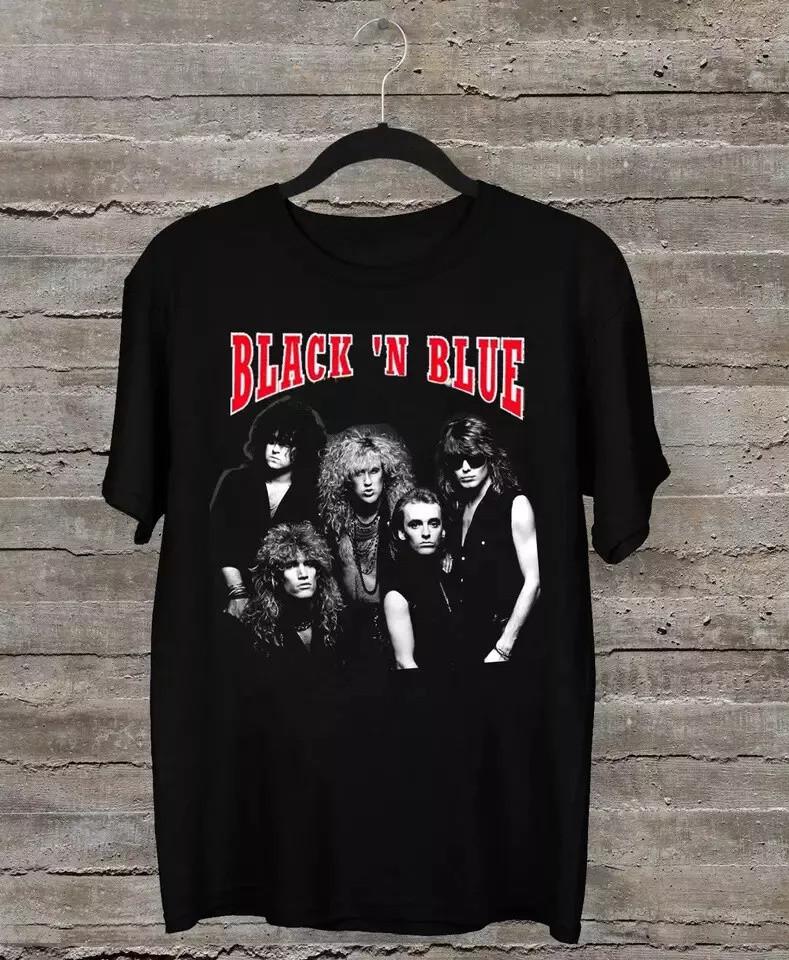 Rare Black N Blue Band Member Black All Size Gift Shirt AH1171 Unisex T-Shirt M