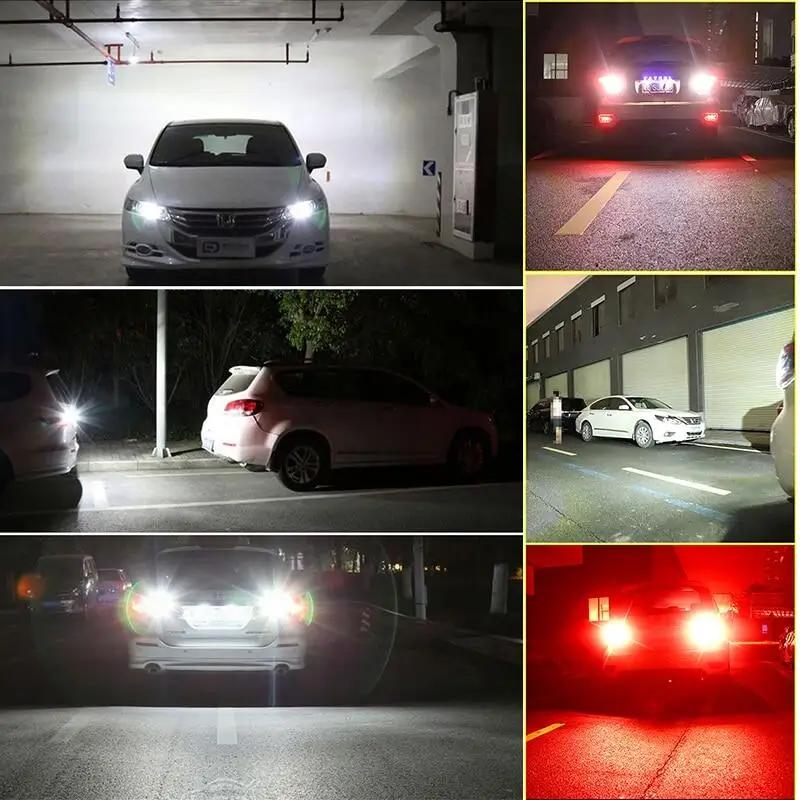 2/6pcs T15 Reverse Light W16W Led Super Bright 10W Canbus Backup Light Car Park Light White Red 12V