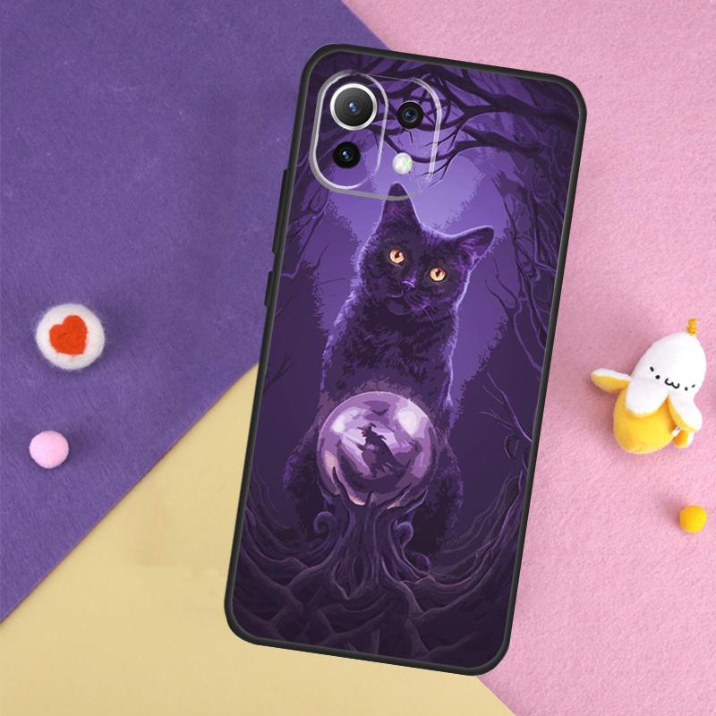 Witchcraft Witch Cat Case For Xiaomi 13 14 15 Ultra 11T 12T 13T 14T Pro POCO X7 Pro X3 X5 X6 F5 F6 M6 Pro Cover