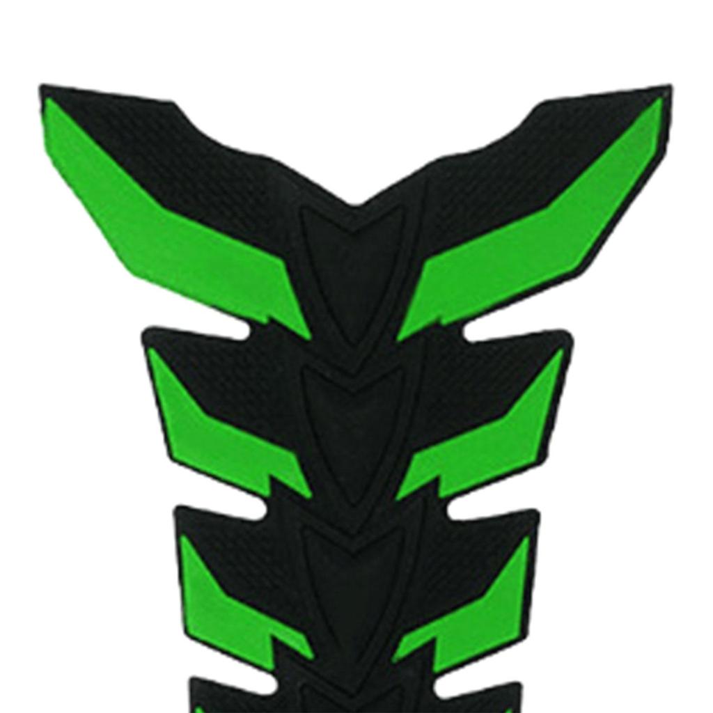 Generic Motorcycle Gas Tank Protector Pad Fuel Tank Cap Sticker 3D Rubber Fuel Tank Fishbone Sticker Universal Oil Tank Sticker