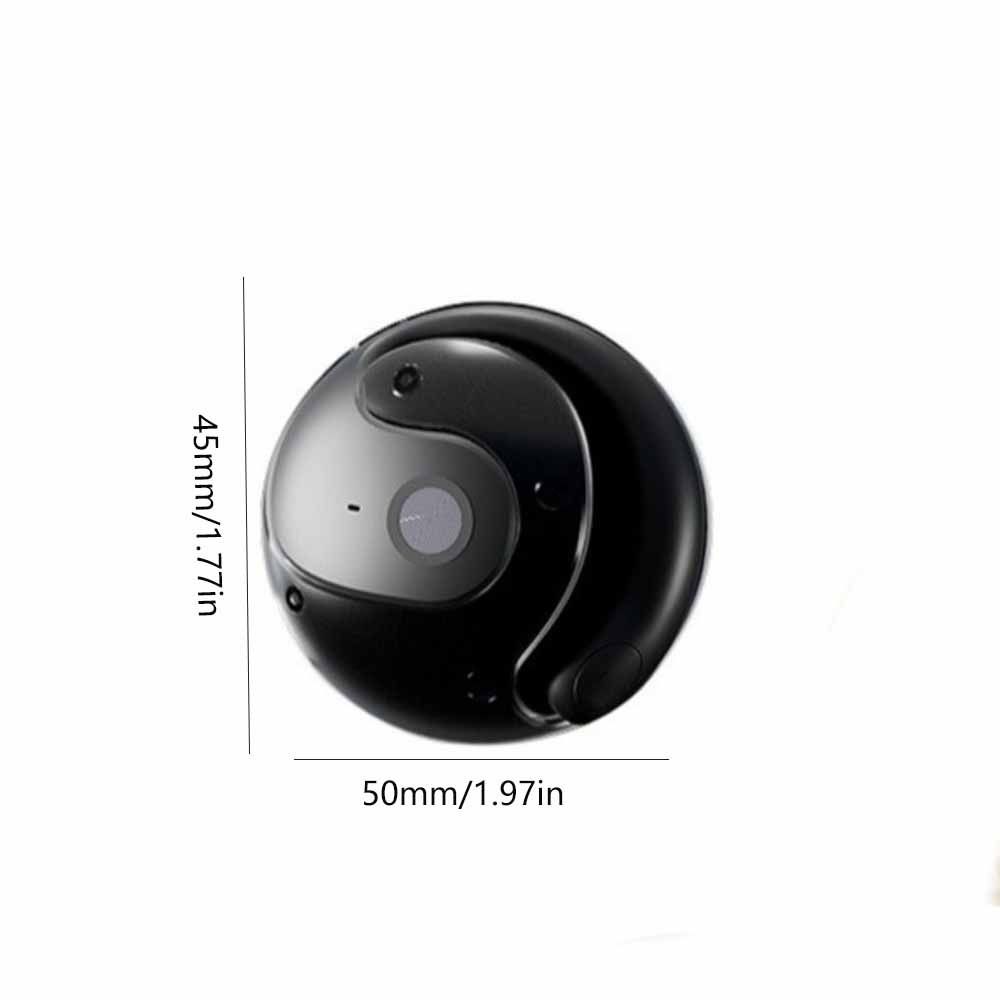 Waterproof Ear Hanging Headphone HIFI Stereo Wireless Bluetooth Earphone  Business Travel Learning