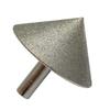 1Pcs 20-60mm Electroplated Cone 90 Dregree Diamond Chamfer Grinding Head  For Stone Glass Ceramics Chamfering Head Polishing