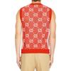 Gucci Gg Jacquard Knitted Vest Men's 752543XKDF86367