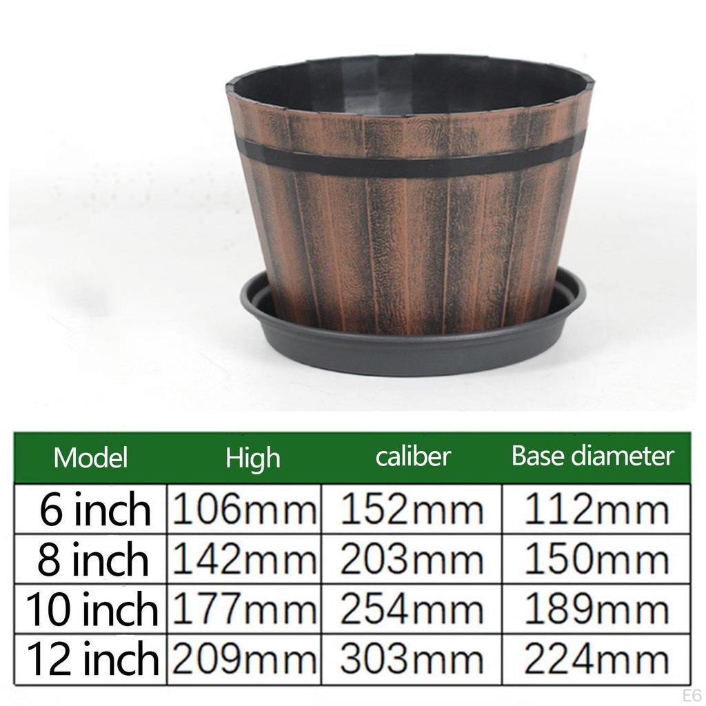 Sudový květináč, Multifunkční rustikální květináč pro stolní rostlinnou zahradu