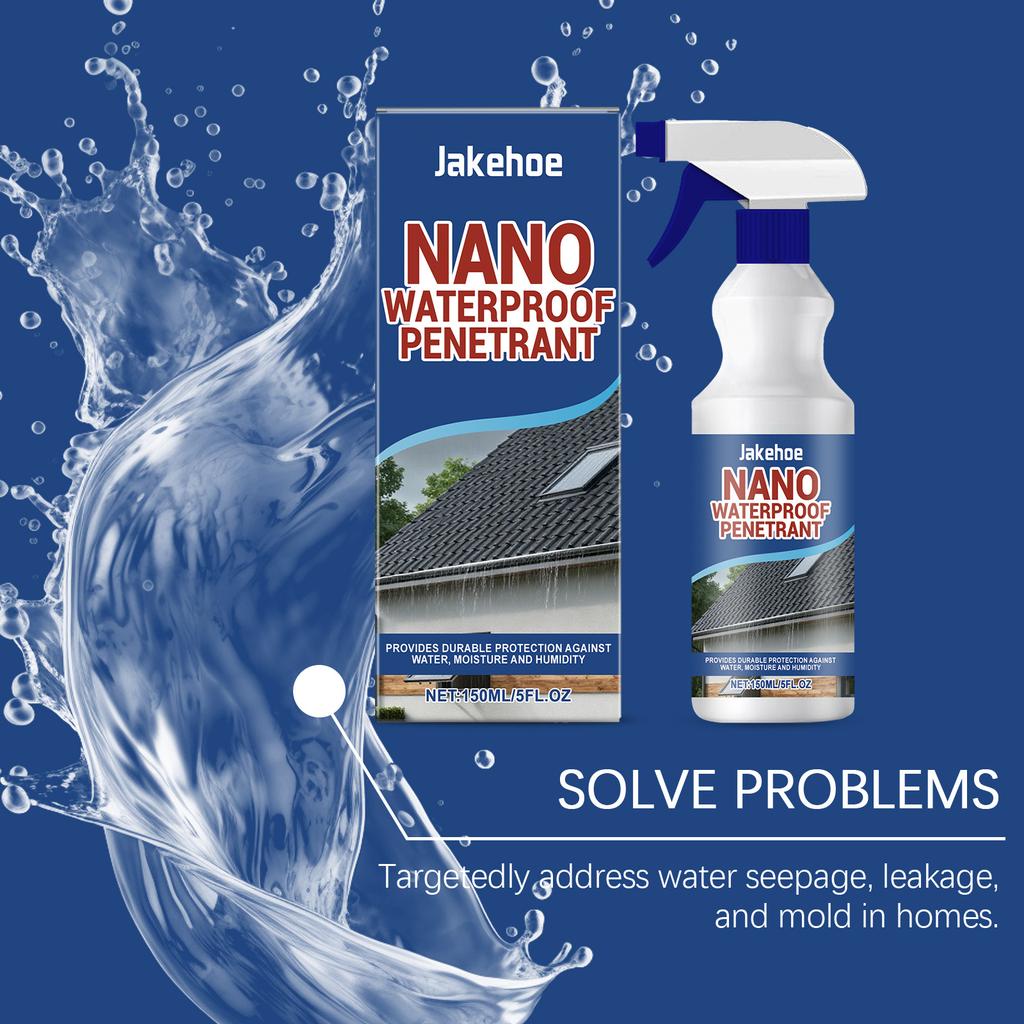 Nano Waterproof Penetration Spray Invisible Sealant Anti‑Leak Permeable Repair Coating Crack Repair Leakproof Sealant Spray 150g