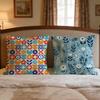 Pattern Scandinavian Floral Cushion Cover 1Pcs Decorative Covers Soft Cushion Case For Sofa Couch Decor 40X40 45X45 Pillowcases