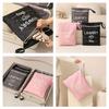 Waterproof Travel Laundry Bag Wet Dry Organizer Pouch with Zipper Hanging Strap Portable Storage Bag