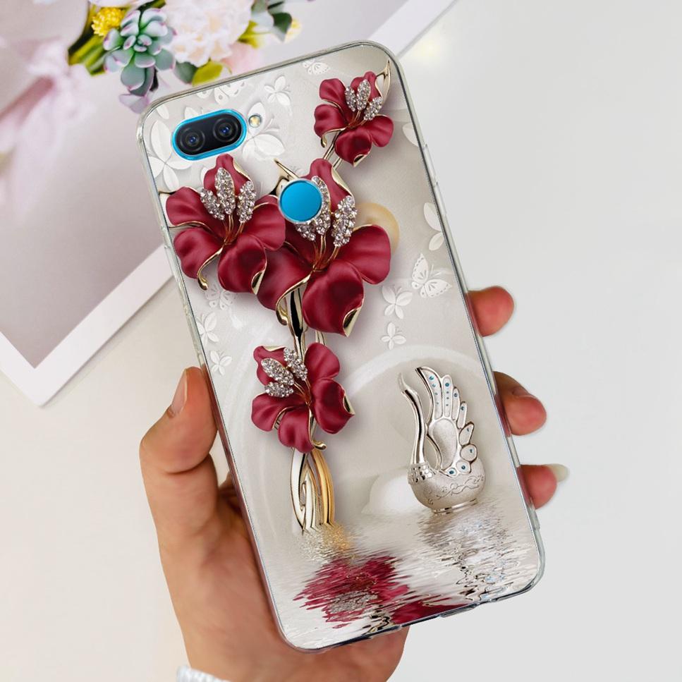 Case For Oppo A12 6.22" Cute Cartoon Dinosaur TPU Soft Silicone Clear Cover For Oppo A12 A 12 CPH2083 Phone Case Funda Bumper