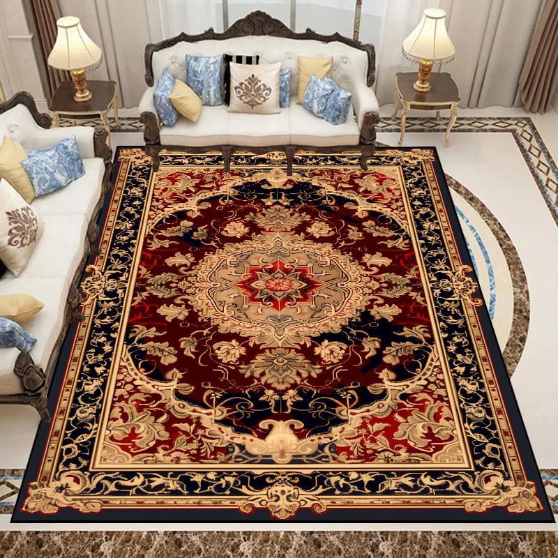 

Персидский Роскошный Ковер для Гостиной, Домашний Декор, Коврики Нескользящие для Спальни, Гардеробной, Гостиной, Настраиваемый Коврик для Кофейного Столика 60x90cm