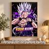 Dragon Ball Gohan Custom Name Diamond Painting Personalized 5D Full Drill DIY Diamond Art Home Decor