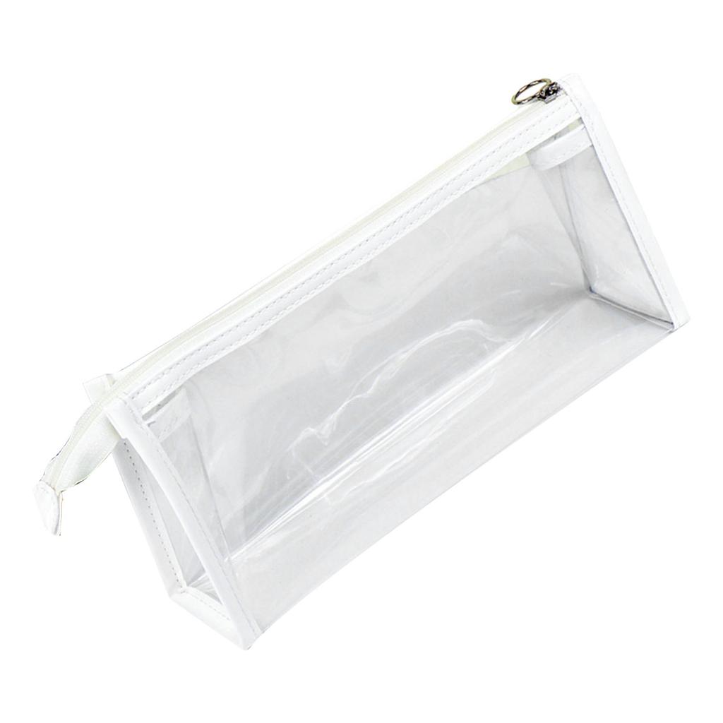 Husa transparenta pentru creion de mare capacitate, impermeabila, portabila, minimalista, transparenta, din PVC