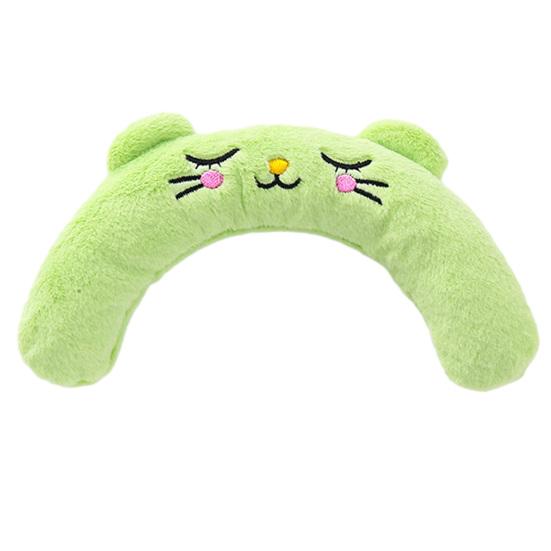 Interactive Pet Pillow With Built-in Bb Sound Device Soft Embroidered U-shaped Pet Neck Protector