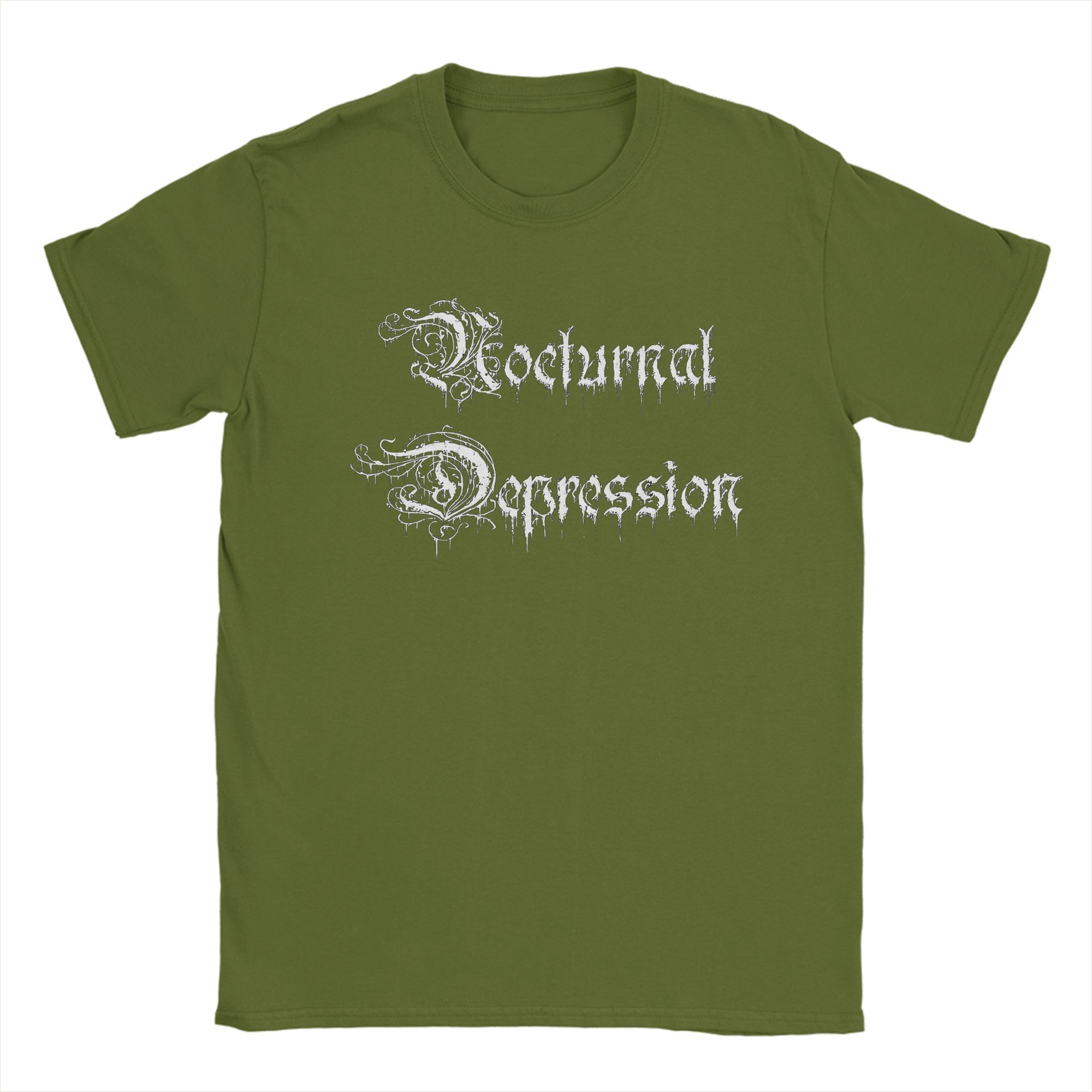 

Men T-Shirts NOCTURNAL DEPRESSION Band Casual Cotton Tees Short Sleeve T Shirts Round Neck Clothing New Arrival 4XL