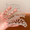 Pearl Rhinestone Crown Hair Comb Flower Crystal Hairpins Gifts Children Tiara Headband  Wedding