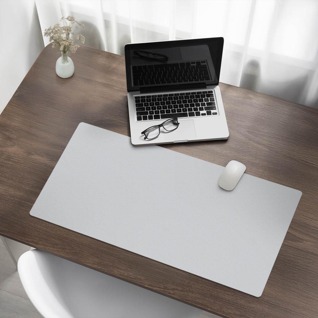 Mouse Pad for Desk, Keyboard and Laptop, White, 90x45 cm