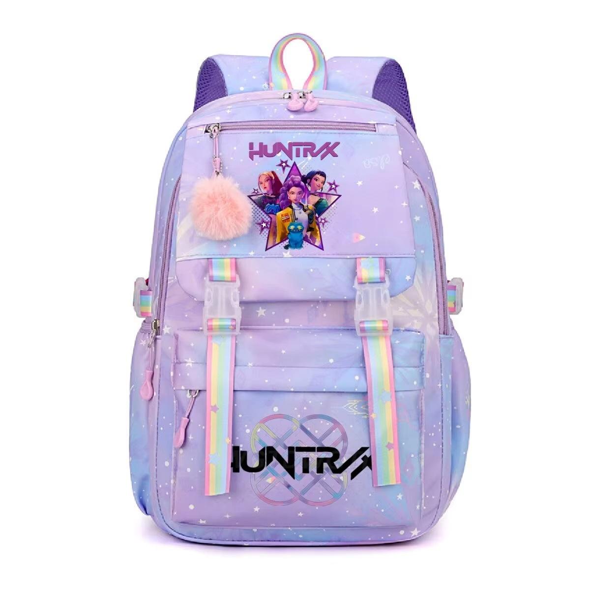 Kpop Witch Hunters Peripheral Small Fresh Backpack College Style Trend Student School Bag Large Capacity