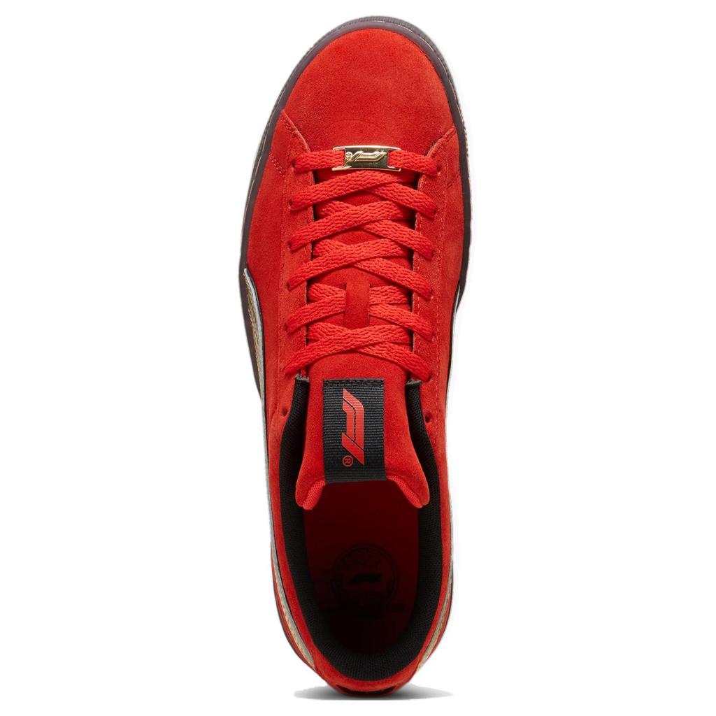 Puma Velúr sorozat Kényelmes Sokoldalú Alacsony szárú Sneakerek Uniszex Sneakerek Piros Arany 308447-01