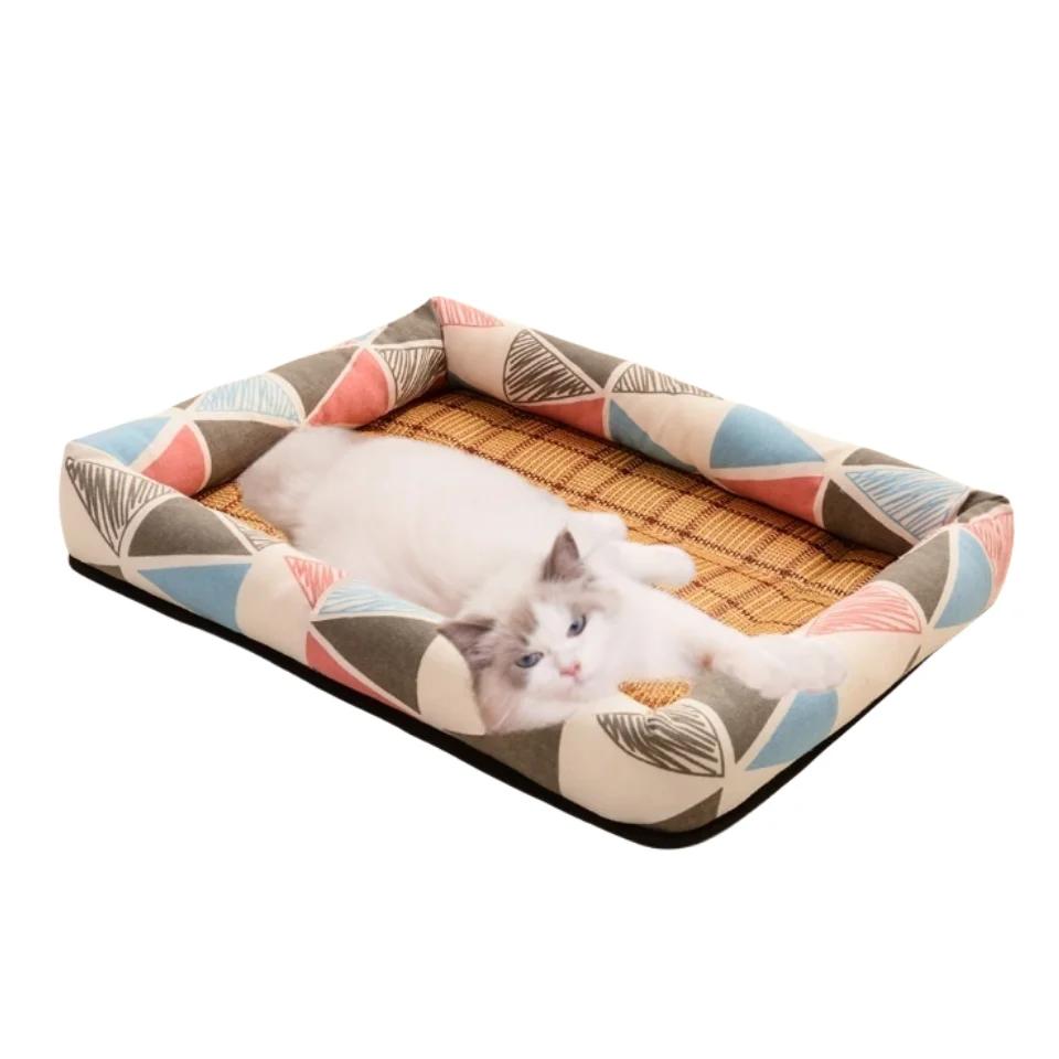 

Summer-Ready Cooling Pet Bed for Small Dogs & Cats – Ice Pad Mattress with Water-Resistant Fabric & Breathable Mesh 31X40cm белый